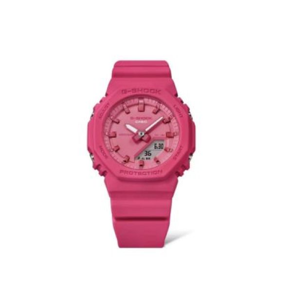 CASIO นาฬิกาข้อมือผู้หญิง G-SHOCK รุ่น GMA-P2100PP-4ADR สายเรซิ่น สีชมพู
