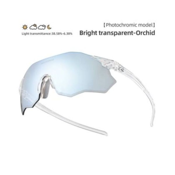 ROCKBROS แว่นตากันแดดจักรยาน Photochromic Polarized UV400 + Windproof น้ําหนักเบาแว่นตากีฬากลางแจ้งอุปกรณ์ขี่จักรยาน