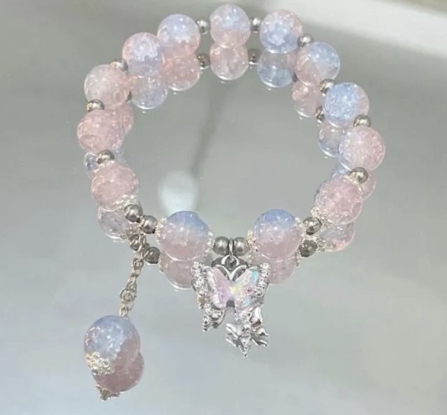 Clemine Super Fairy Butterfly Broken Bead Bracelet Sweet Color Beads
